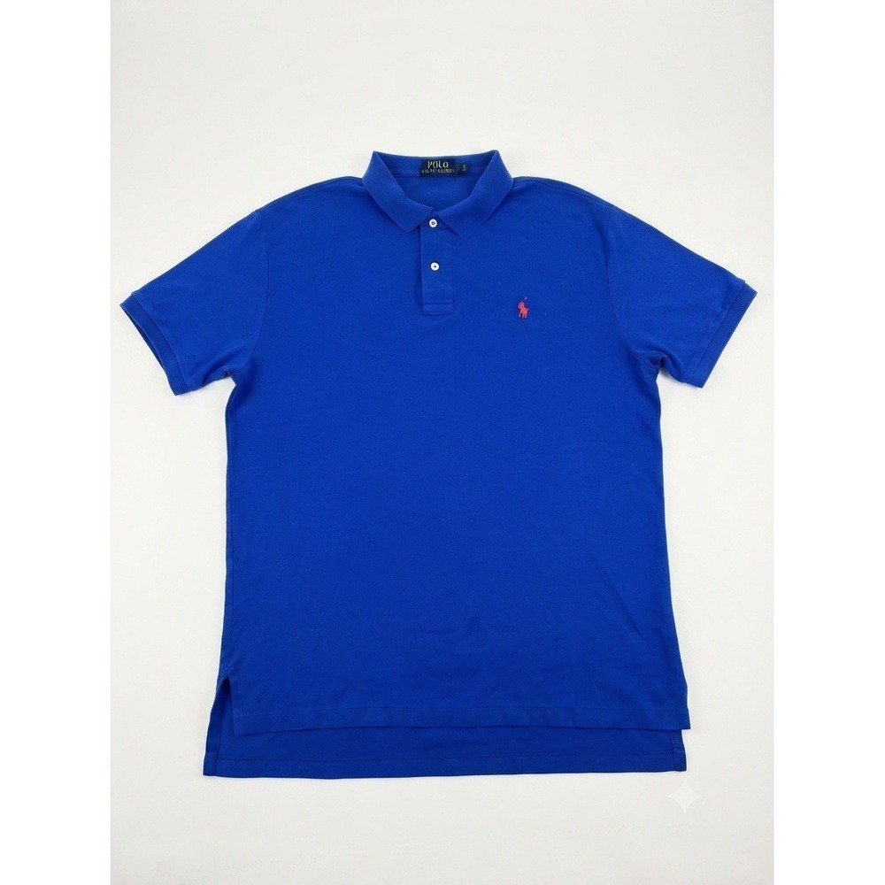 Polo Ralph Lauren Men's Blue Short Sleeve Classic Fit Polo Shirt Size Large